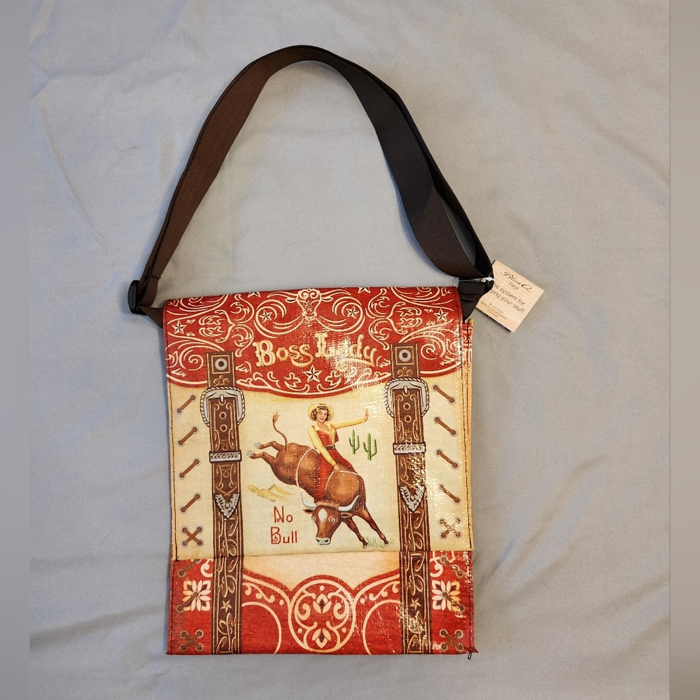 NWT Vintage Boss Lady BlueQ Cross Body Bag